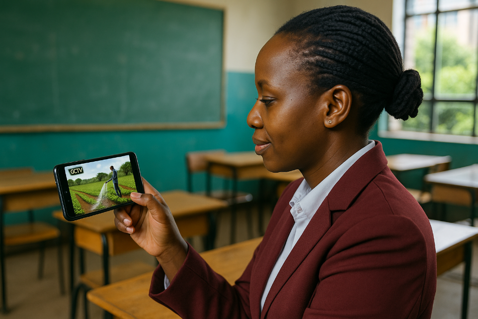 Teacher Enjoying Kijani Box